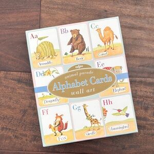 eeBoo Animal Parade Alphabet Cards Wall Art - Multicolor